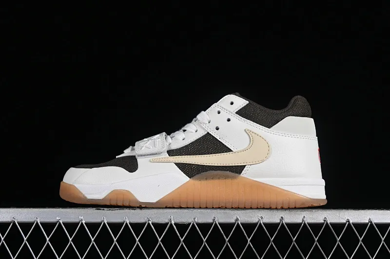 All categories Air Jordan Jordan series basketball shoes Air Jordan 1 Low F version Travis Scott x Jordan Cut The Check AJ1 Joe 1 hook and loop fashion basketball shoes DR9317-100